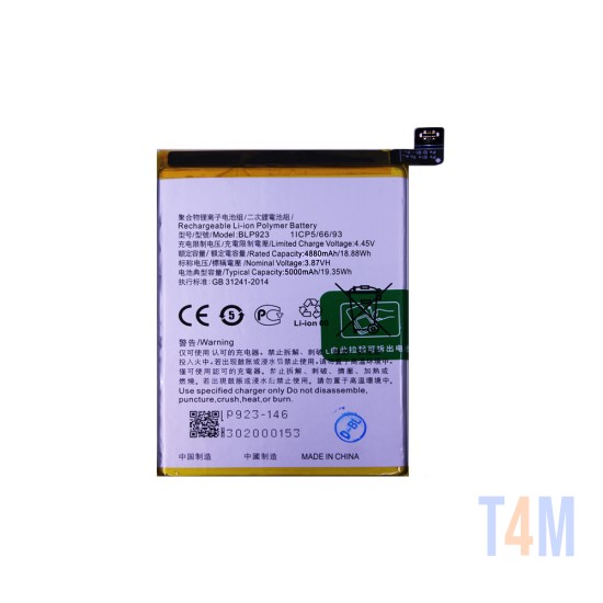 Bateria BLPA19 para Oppo A58 4G/A38 5000mAh